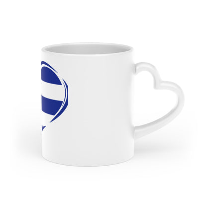 Cuban Pride Heart-Shaped Mug - Perfect Gift for Coffee Lovers