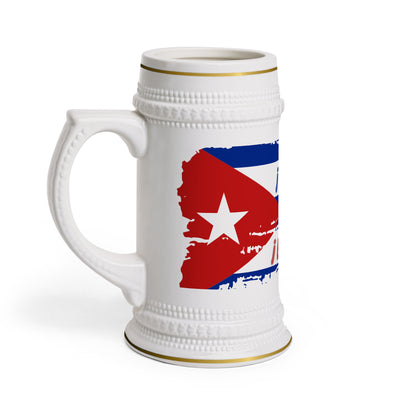 ¡Cheers to a free Cuba! Enhance your beer drinking experience with this Cuban-themed jug, a celebration of Cuba's vibrant culture and spirit.