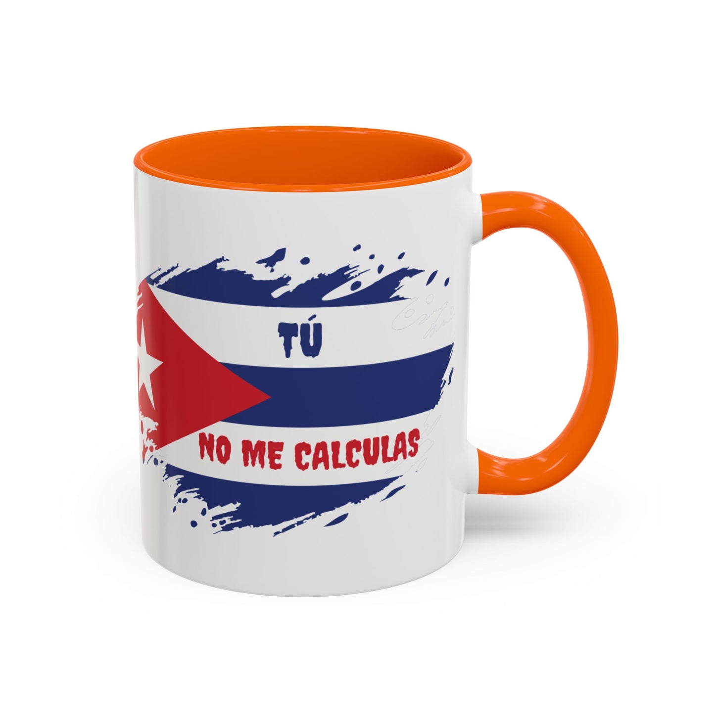 Cuban Pride Accent Coffee Mug - 'Tú No Me Calculas'