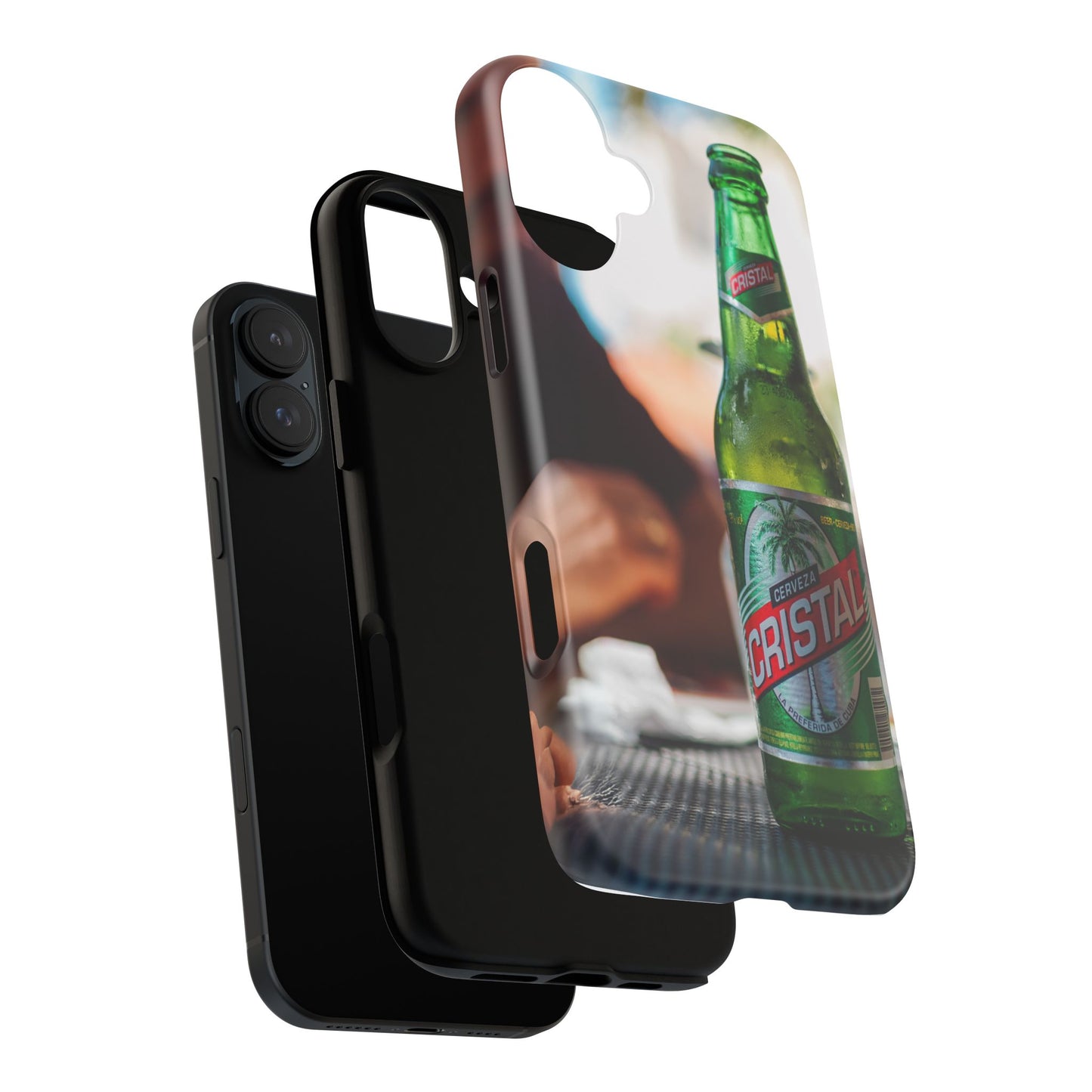 Vintage Cristal Beer Phone Case - Tough Protection & Unique Style