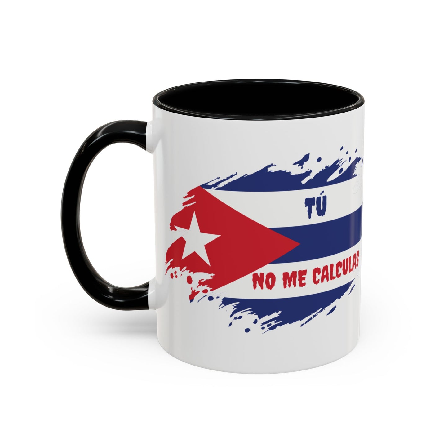 Cuban Pride Accent Coffee Mug - 'Tú No Me Calculas'