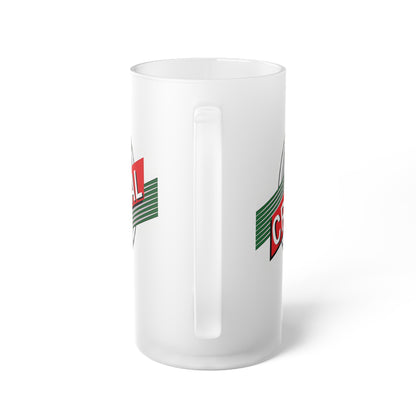 Custom Frosted Glass Beer Mug - Perfect for Celebrations & Gatherings