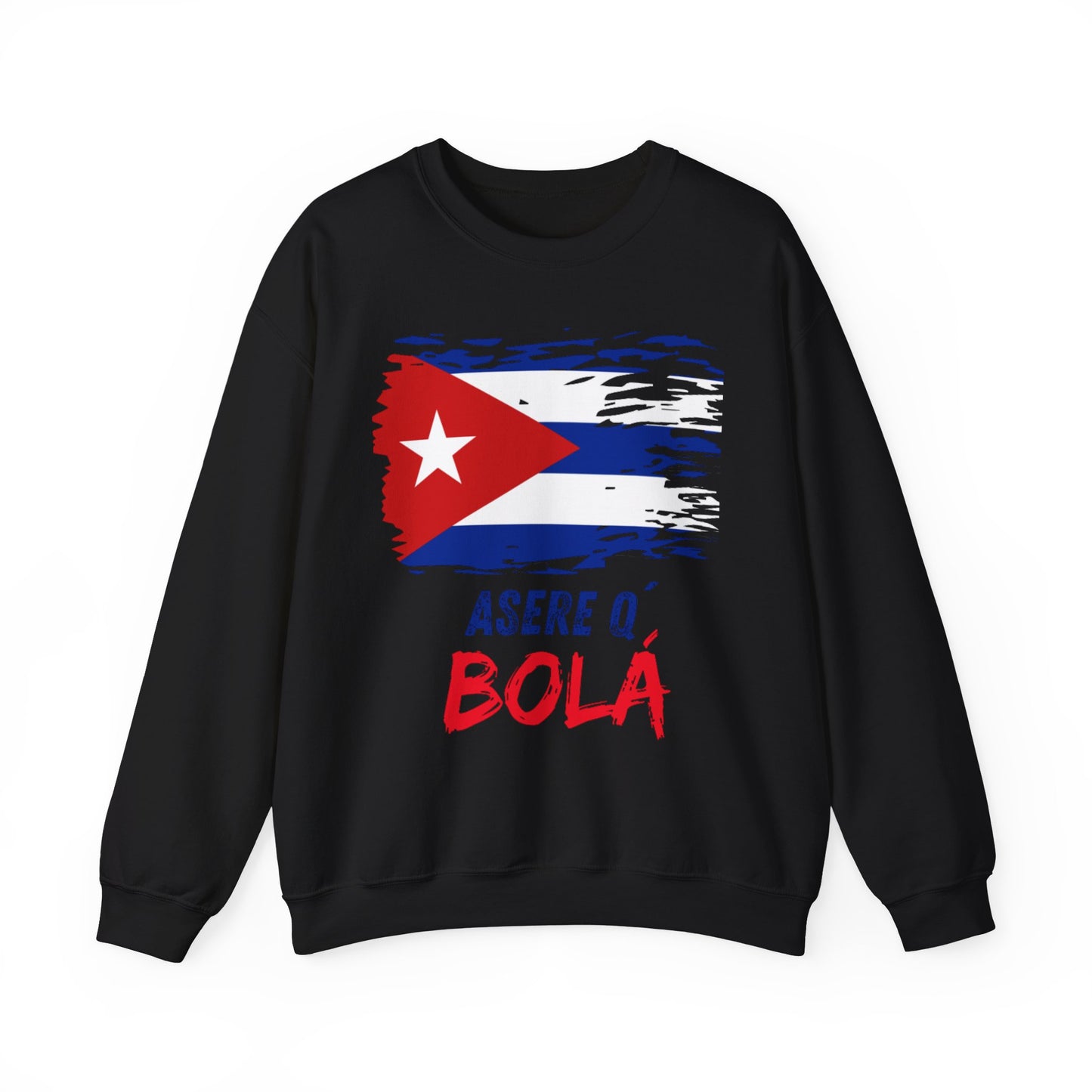 This crewneck sweatshirt is the perfect piece to show your love for Cuba and its culture. Featuring a modern and eye-catching design, it features the iconic phrase "Asere Q' Bola" in a style that captures the essence of the island.