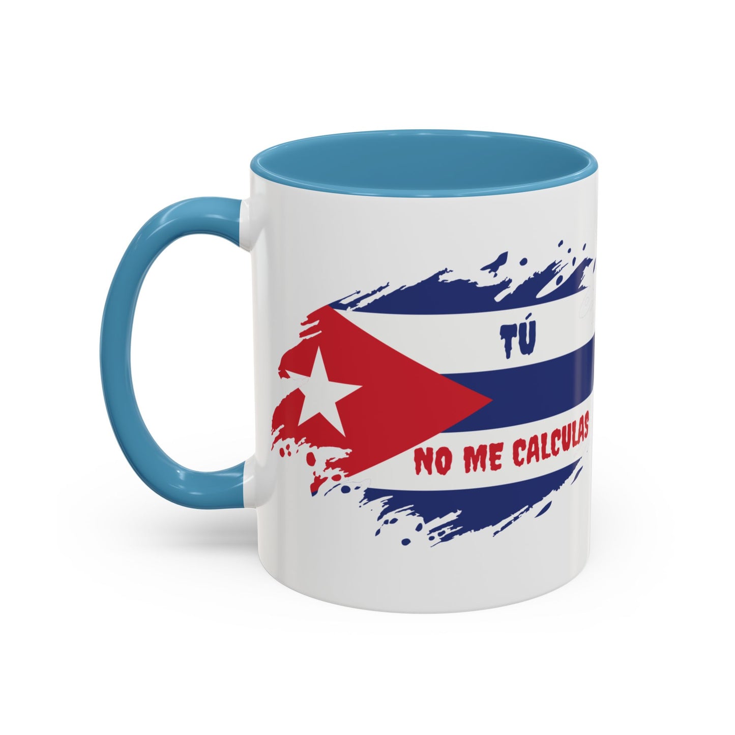 Cuban Pride Accent Coffee Mug - 'Tú No Me Calculas'