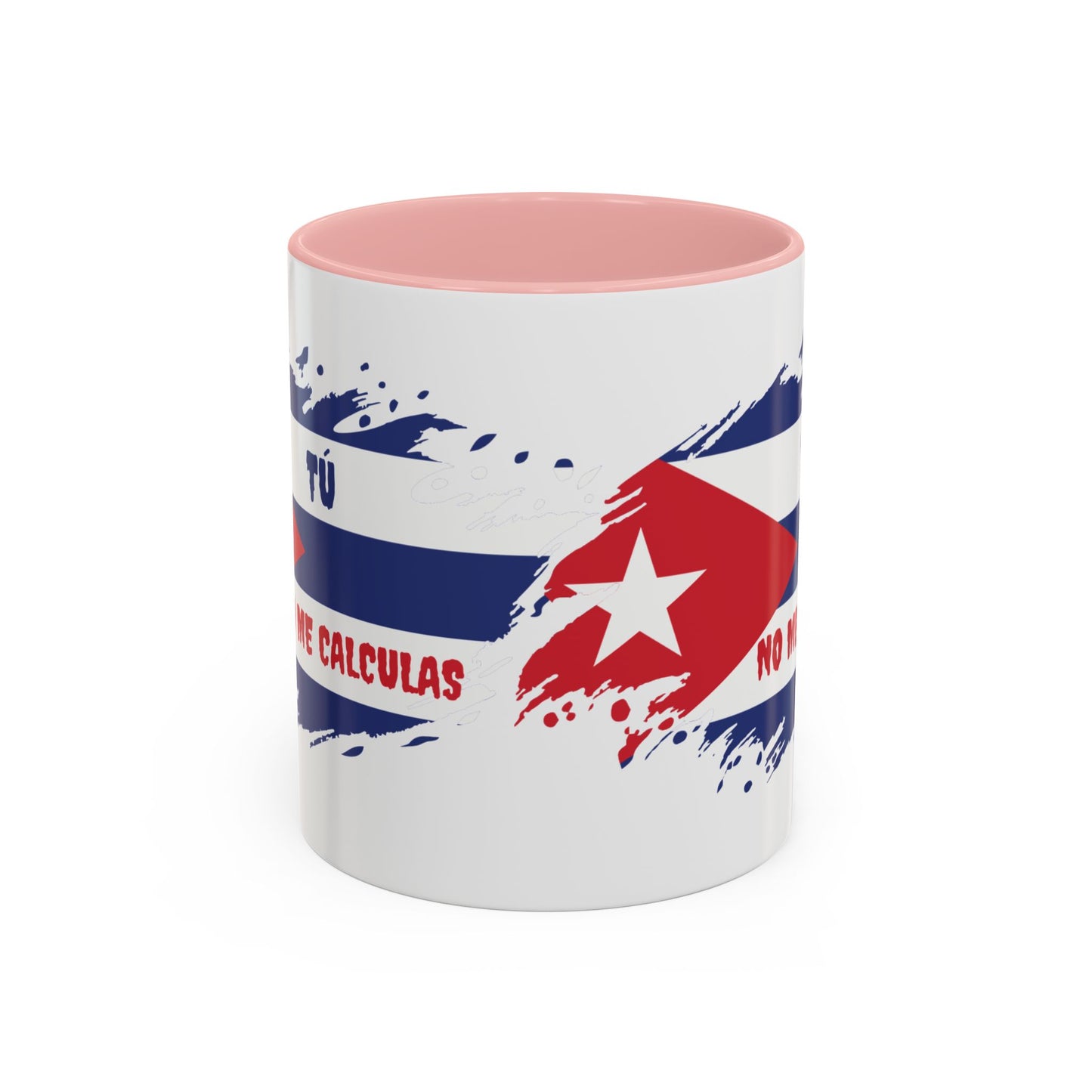 Cuban Pride Accent Coffee Mug - 'Tú No Me Calculas'