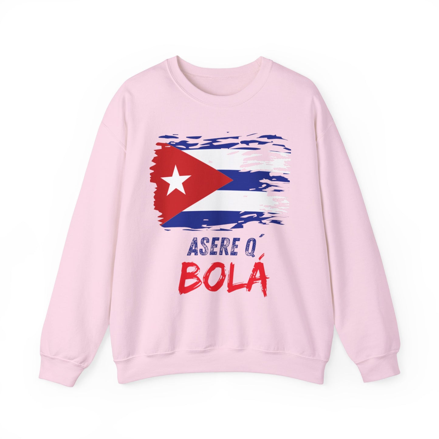 This crewneck sweatshirt is the perfect piece to show your love for Cuba and its culture. Featuring a modern and eye-catching design, it features the iconic phrase "Asere Q' Bola" in a style that captures the essence of the island.