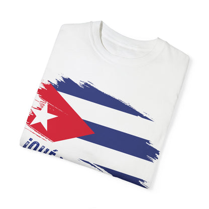 Cuban Pride Unisex T-Shirt - ¡Qué Volá Contigo, Asere! Garment-Dyed Tee