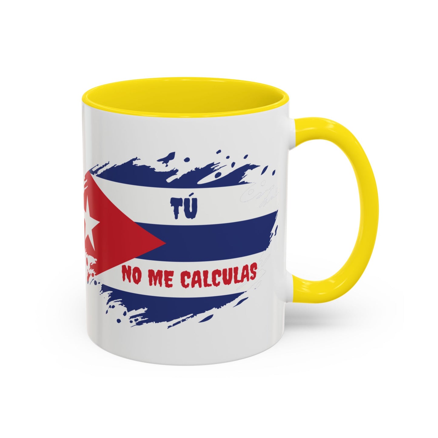 Cuban Pride Accent Coffee Mug - 'Tú No Me Calculas'