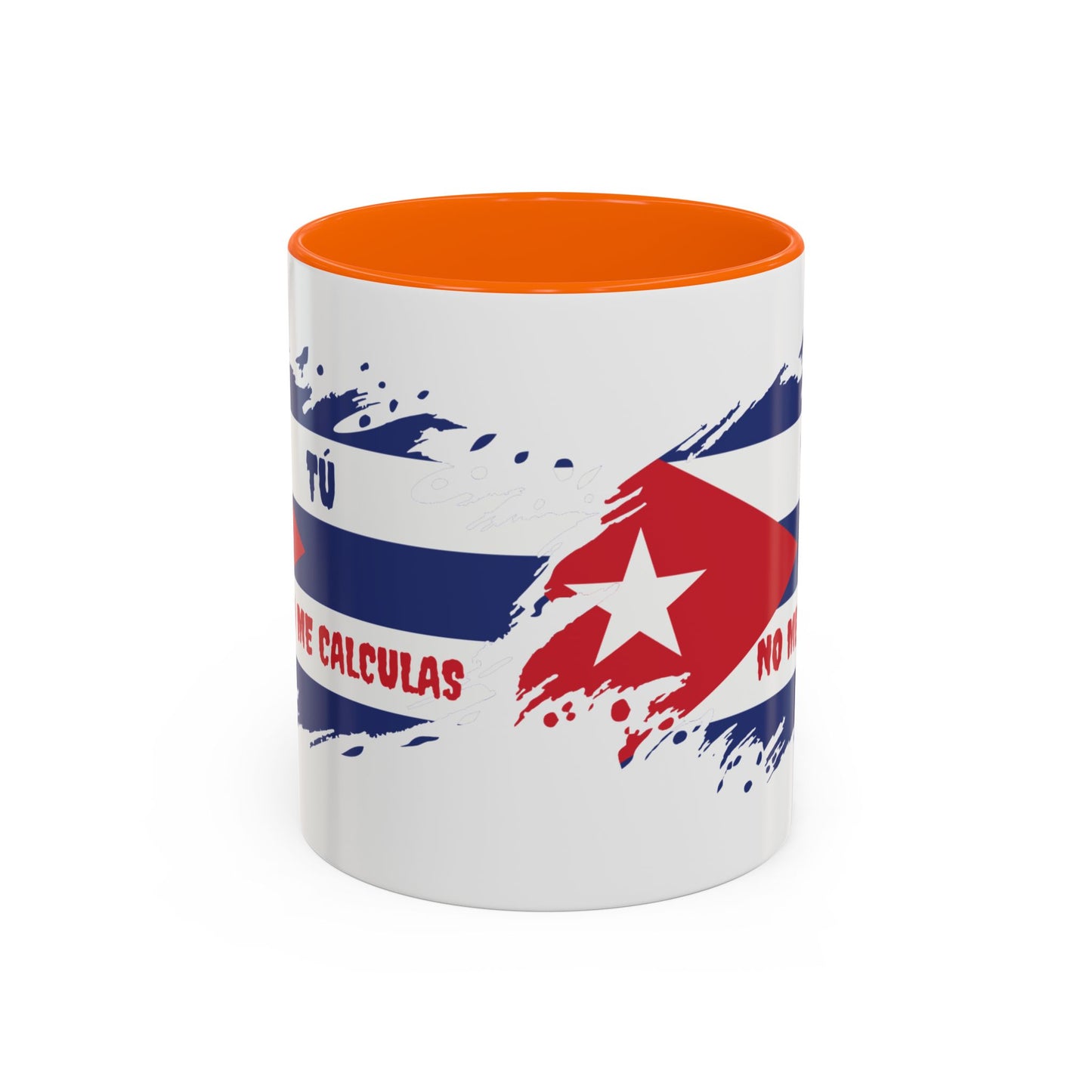 Cuban Pride Accent Coffee Mug - 'Tú No Me Calculas'